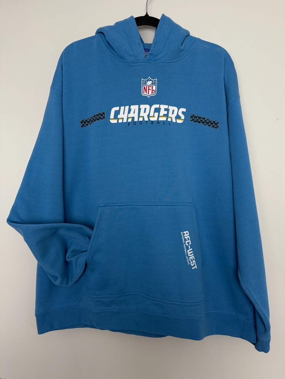 Reebok San Diego Charger NFL AFC West  Conference Hoodie Size XL